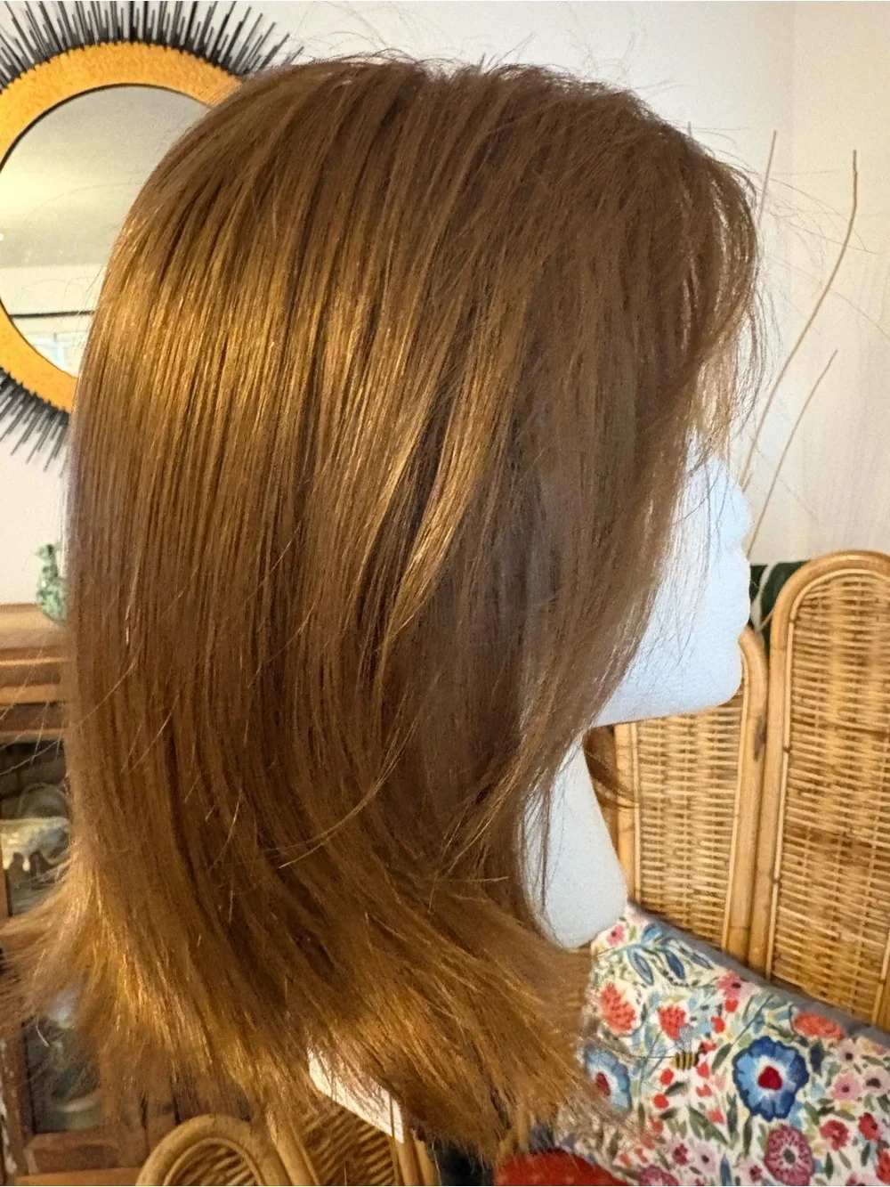 PAULA YOUNG New CHASE Auburn Brown Synthetic straight Bob! Tags! Basic Cap.